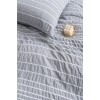 Seersucker three piece set duvet cover bedding home textile