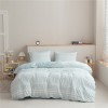 Seersucker three piece set duvet cover bedding home textile