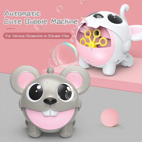 Automatic bubble blowing, one-button bubble making, electric bubble machine, children's toy, party, Christmas gift