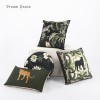 American idyllic light luxury living room sofa leopard pillow retro cushion bedside office pillow Pillowcase