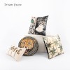 American frosted velvet printed pillow case pillow light luxury model guest hall pillow sofa cushion
