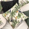 Nordic short plush digital printing pillow cover tropical rain forest style home style board room decorative pillow cushion