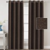 Rice grain hemp Nordic window curtain fabric bedroom children's perforated sound insulation shading curtain finished product