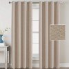 Rice grain hemp Nordic window curtain fabric bedroom children's perforated sound insulation shading curtain finished product