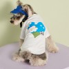 Pet clothes summer thin love cloud T-shirt Teddy Schnauzer FAW firewood dog cat than bear dog clothes