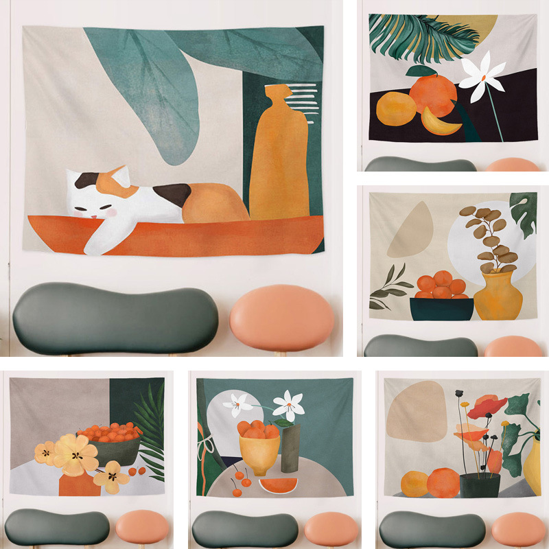 Thickenedpd cloth tapestry exaggerated abstract style hanging cloth background cloth shielding cloth