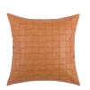 Simple light luxury PU leather pillow cover living room sofa waist pillow back cushion cover model room woven leather pillow