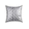 Simple light luxury PU leather pillow cover living room sofa waist pillow back cushion cover model room woven leather pillow