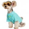 Pet clothes summer thin candy Plaid T-shirt Teddy Schnauzer FAW firewood dog cat than bear dog clothes