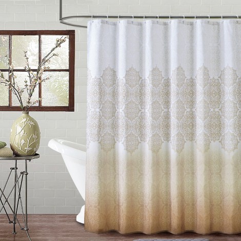 Bathroom curtain polyester shower curtain custom printed polyester cloth bathroom waterproof partition curtain bathroom shower curtain