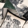 American country retro Plush printed pillow cover living room sofa pillow cushion light luxury model room pillow