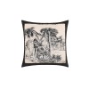 American country retro Plush printed pillow cover living room sofa pillow cushion light luxury model room pillow