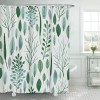 Home shower curtain watercolor flower plant tropical leaf shower curtain set printed Polyester Waterproof Shower Curtain