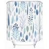 Home shower curtain watercolor flower plant tropical leaf shower curtain set printed Polyester Waterproof Shower Curtain