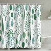 Home shower curtain watercolor flower plant tropical leaf shower curtain set printed Polyester Waterproof Shower Curtain