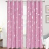 Hot silver shading cloth high-grade shading curtain finished perforated curtain American children's bedroom style curtain cloth