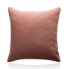Home Lisi velvet pillow case simple solid color sofa pillow case office cushion cover