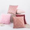 Modern simple pure Dutch velvet hand woven knotting pillow case three-dimensional diamond American sofa pillow cushion