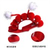 Pet Chinese style hat Teddy dress up Beijing Opera tassel headdress cat head cover pet products