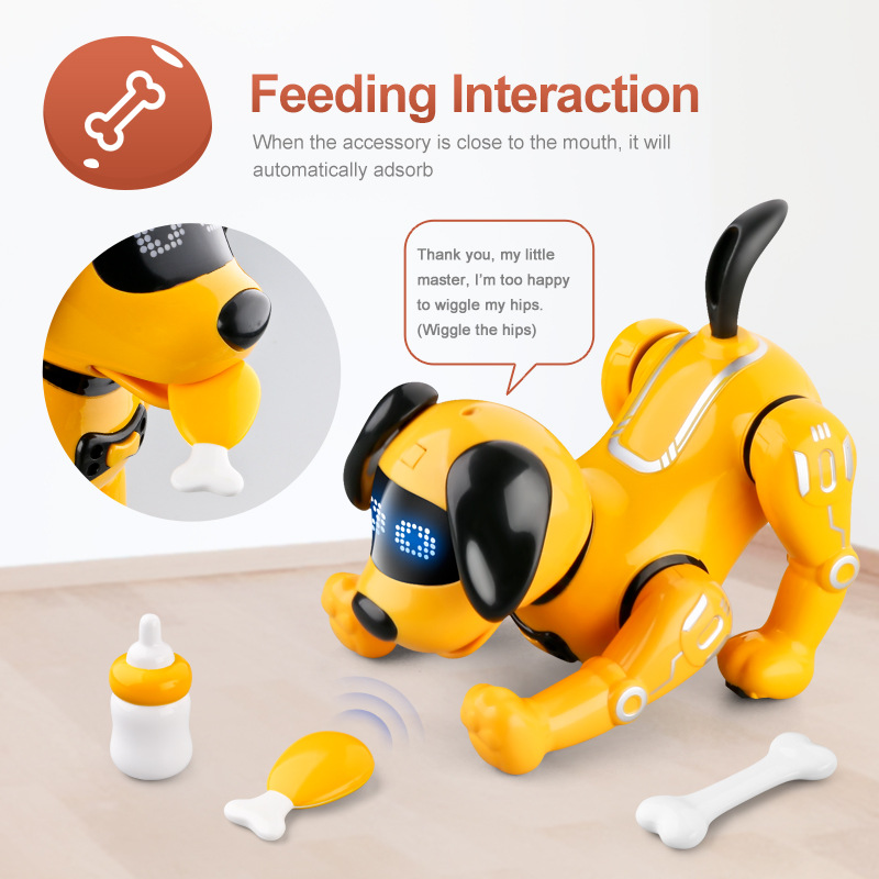 Intelligent remote control robot dog early education children's toy parent-child interaction programmable inverted demonstration simulation dog