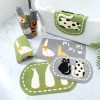 Cartoon cute cat bathroom toilet water absorbent non slip floor mat simple household bedroom door mat