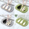 Cartoon cute cat bathroom toilet water absorbent non slip floor mat simple household bedroom door mat