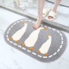 Cartoon cute cat bathroom toilet water absorbent non slip floor mat simple household bedroom door mat