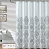 Bathroom curtain waterproof thickened polyester shower curtain European digital shower curtain bathroom partition curtain customization