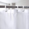 Bath curtain white thickened opaque cloth plain bath curtain polyester Hotel waterproof bath curtain customization