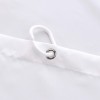 Bath curtain white thickened opaque cloth plain bath curtain polyester Hotel waterproof bath curtain customization