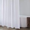 Bath curtain white thickened opaque cloth plain bath curtain polyester Hotel waterproof bath curtain customization