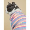 Cat clothes summer clothes hair proof breathable striped vest cute English short Garfield blue white dog sleeveless pet clothes