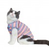 Cat clothes summer clothes hair proof breathable striped vest cute English short Garfield blue white dog sleeveless pet clothes