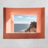 Sea view window background cloth ins wind fresh bedroom bedside dormitory rental transformation home stay decorative wall cloth tapestry