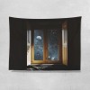Sea view window background cloth ins wind fresh bedroom bedside dormitory rental transformation home stay decorative wall cloth tapestry