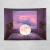 Sea view window background cloth ins wind fresh bedroom bedside dormitory rental transformation home stay decorative wall cloth tapestry