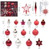 58 pieces / set painted Christmas Ball Set Gift Bag Christmas Tree Pendant Christmas decorations