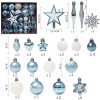 58 pieces / set painted Christmas Ball Set Gift Bag Christmas Tree Pendant Christmas decorations