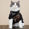 Pet clothes cat European and American letter T-shirt anti hair off English short Garfield hairless cat Maltese small dog clothes