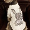 Pet clothes summer thin hot drill rabbit T-shirt Teddy Schnauzer FAW firewood dog cat than bear dog clothes