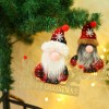 Santa Claus Doll Christmas Tree Pendant faceless doll standing window scene layout Christmas decorations