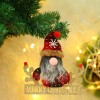 Santa Claus Doll Christmas Tree Pendant faceless doll standing window scene layout Christmas decorations