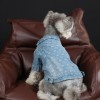 Pet clothes spring and summer old flower denim shirt Teddy Schnauzer method firewood dog cat than bear dog clothes