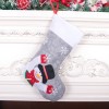 2021 Christmas stockings gift bag gray with lights Christmas Eve Christmas decoration Candy Bag Christmas Tree Pendant