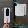One driven two doorbell remote wireless solar doorbell intelligent music doorbell elderly pager