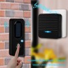 One driven two doorbell remote wireless solar doorbell intelligent music doorbell elderly pager