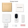 One driven two doorbell remote wireless solar doorbell intelligent music doorbell elderly pager