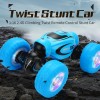 Light twisting car with light climbing car wireless charging remote control double-sided car boy toy