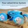 Light twisting car with light climbing car wireless charging remote control double-sided car boy toy