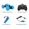 Light twisting car with light climbing car wireless charging remote control double-sided car boy toy